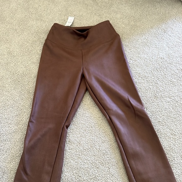 WHBM Brown suede leggings - Picture 3 of 6